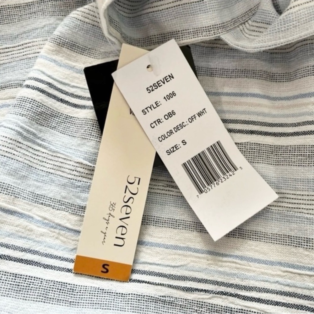 52Seven Casual Stripe Sleeveless Dress Size Small - Picture 10 of 13